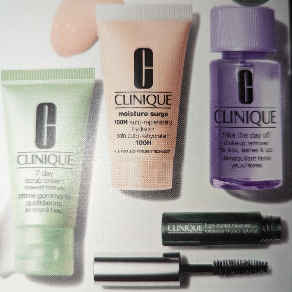 Clinique 4-Pc Discovery Kit Makeup Remover, Mascara, Scrub Cream, Moisture Surge - Picture 4 of 4
